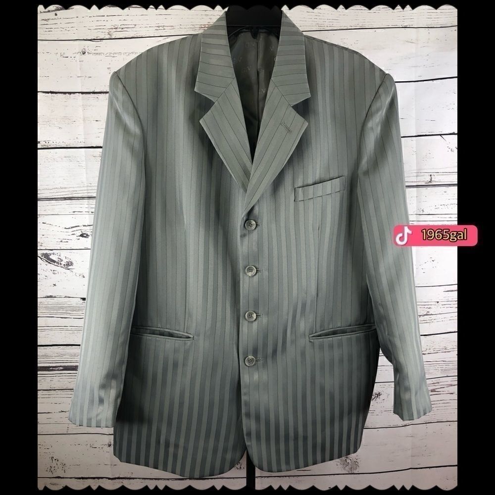 Gianni Vironi Classic Gray Pinstripe Jacket Only!